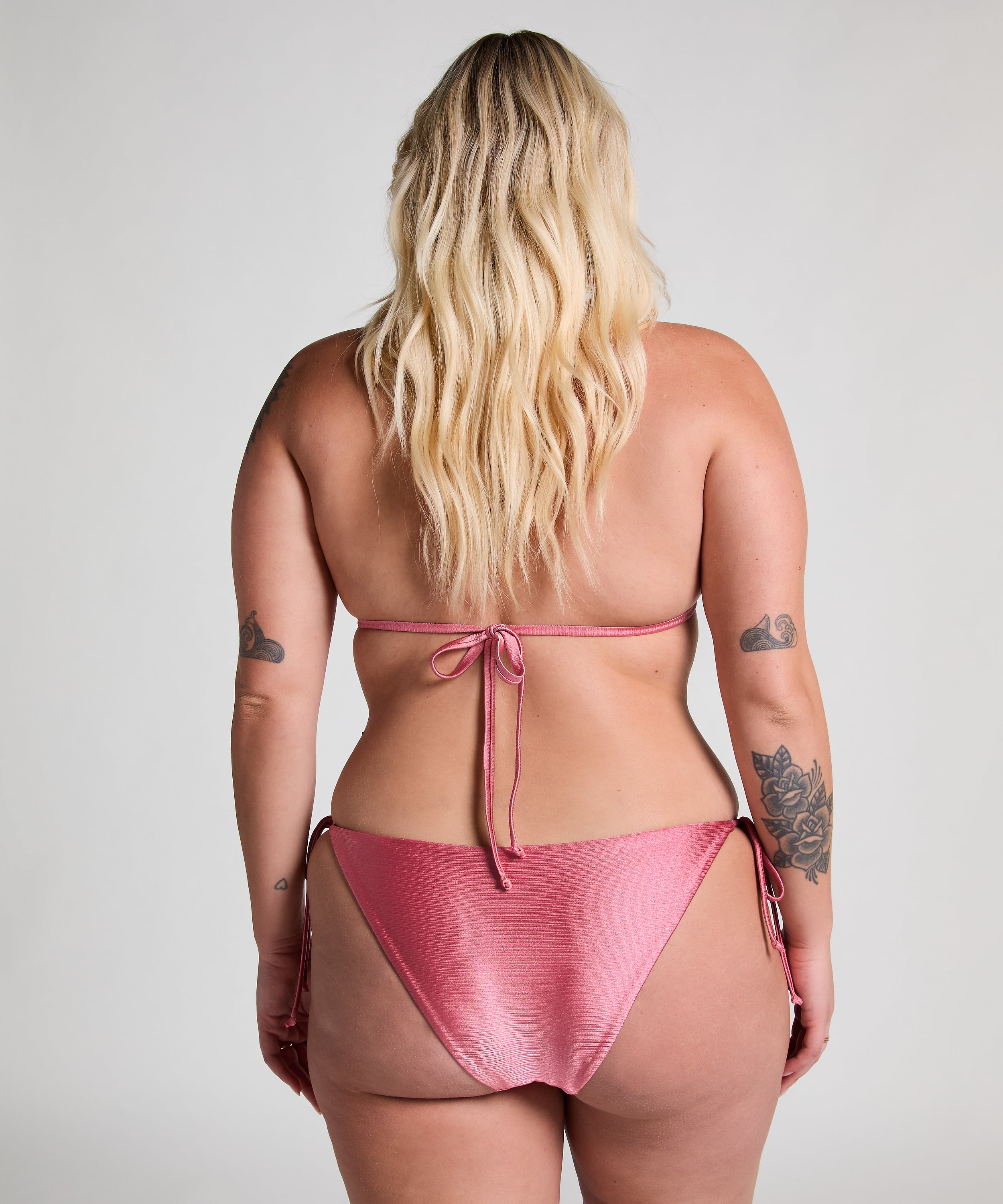 Kallua Triangle Bikini Top, Pink, main