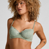 Marine Padded Underwired Bra, Green