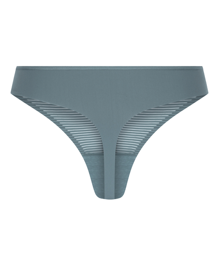 Invisible thong Stripe mesh, Gray