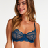 Isabelle Non-Padded Underwired Bra, Blue