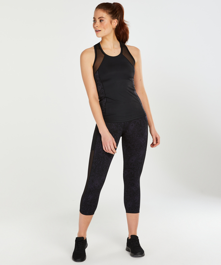 HKMX Oh My Squat High Waisted Capri, Black