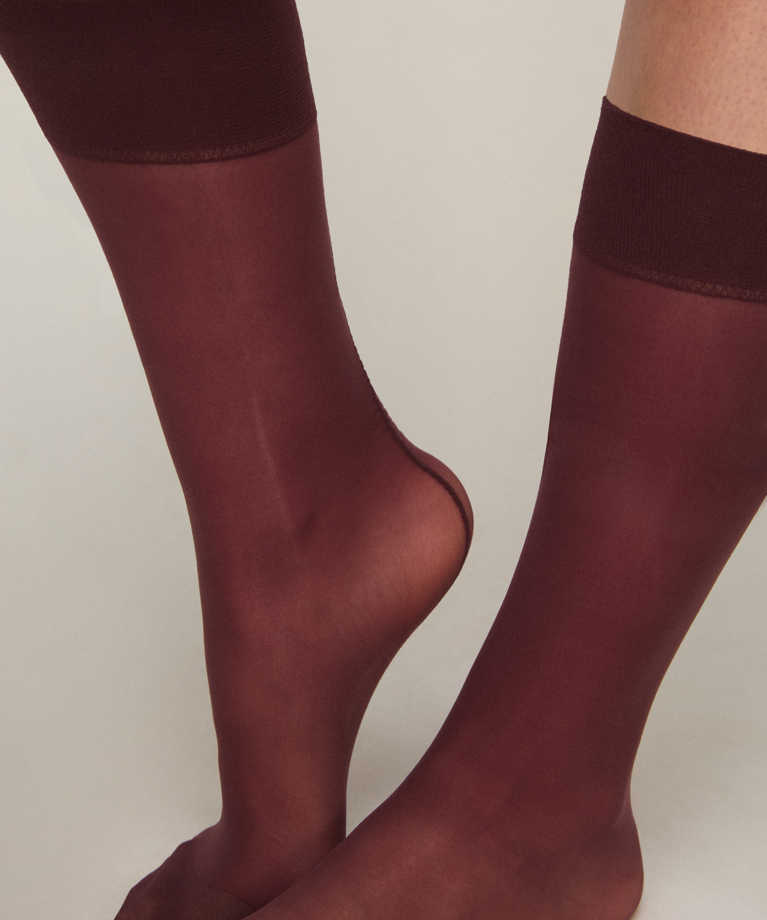 Sheer Socks Back Seam, Purple, main