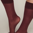 Sheer Socks Back Seam, Purple