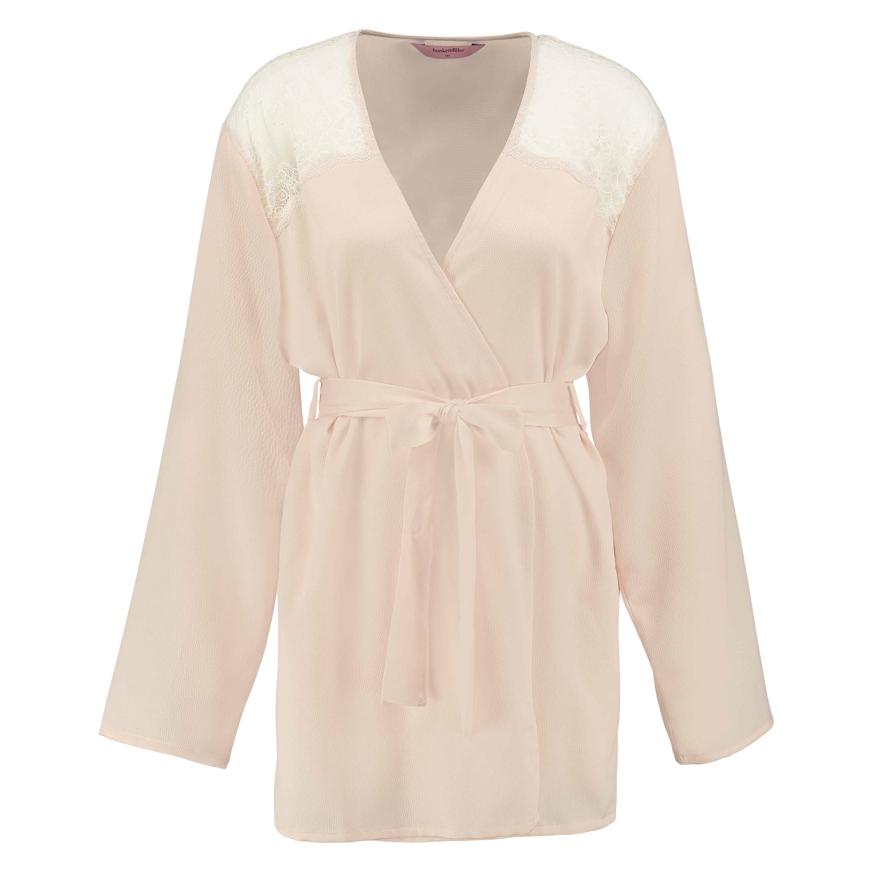 Kimono Hammered satin, Pink, main