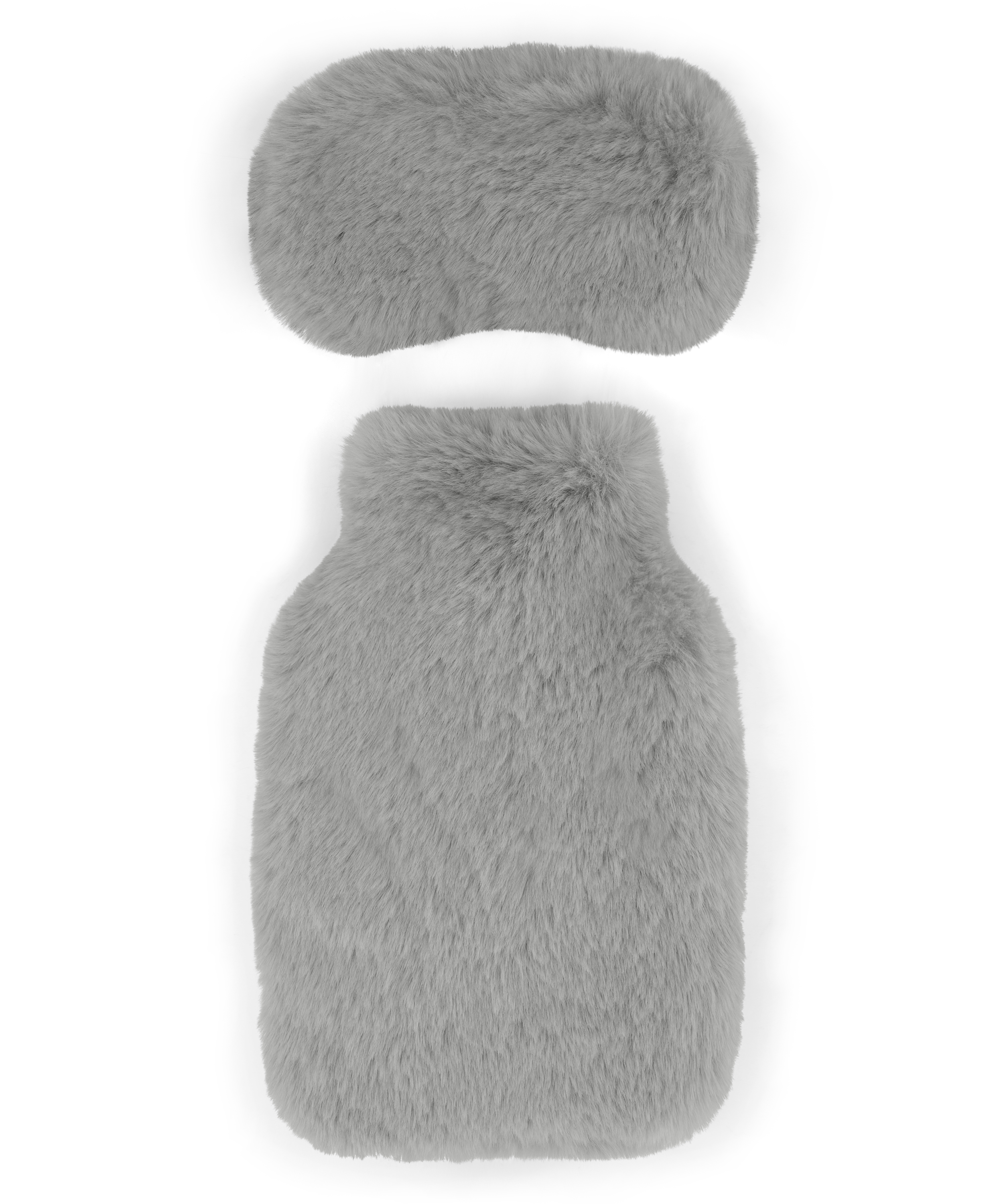Hot Water Bottle Sleepingmask Set, Gray, main