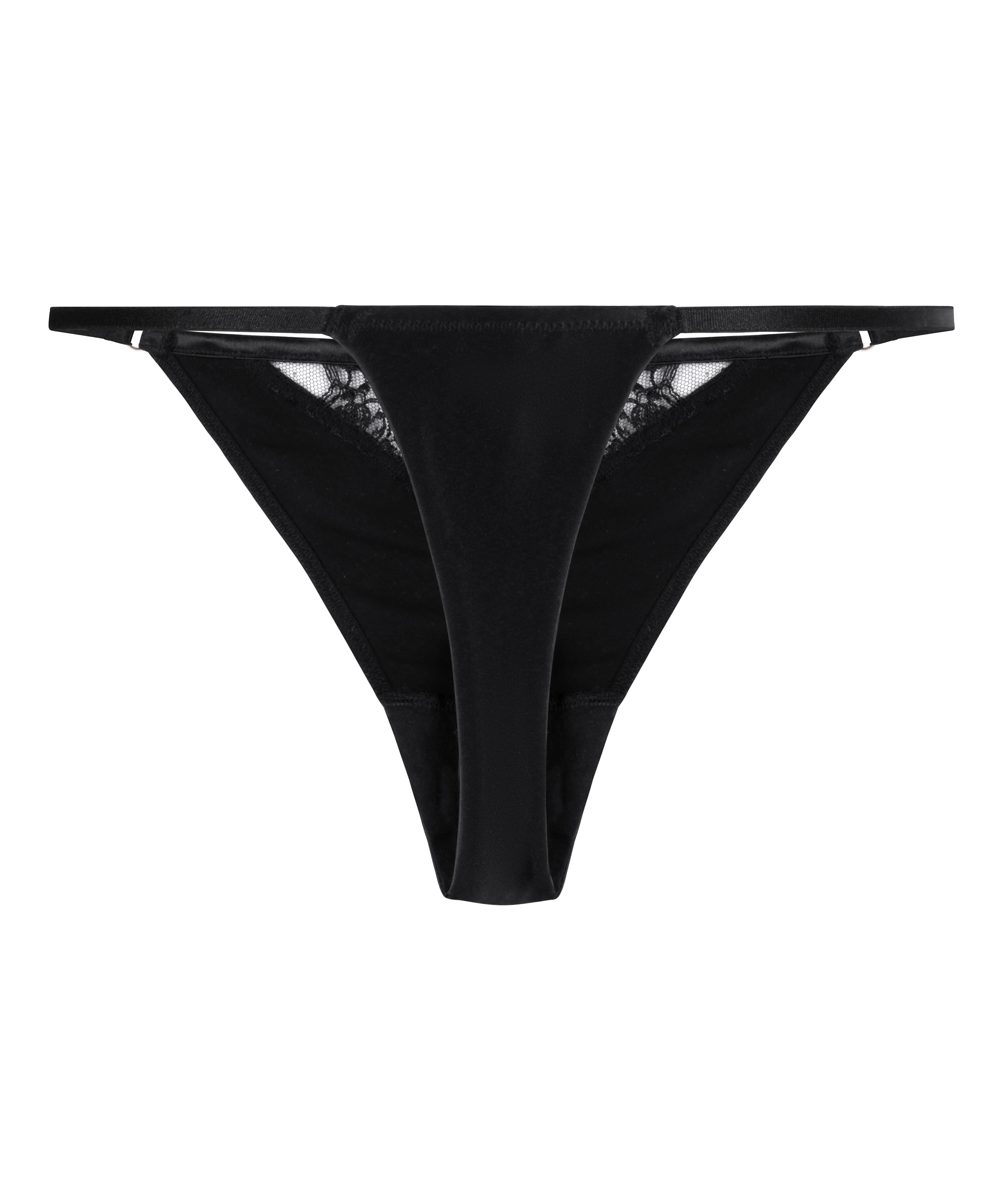 Catherine Highleg Thong, Black, main