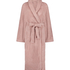 Long Fleece Bathrobe, Pink