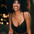 Elle Non-Padded Underwired Longline Bra, Black