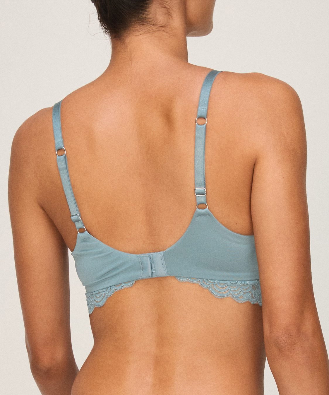 Andrea Padded Non-Wired Bra, Blue, main