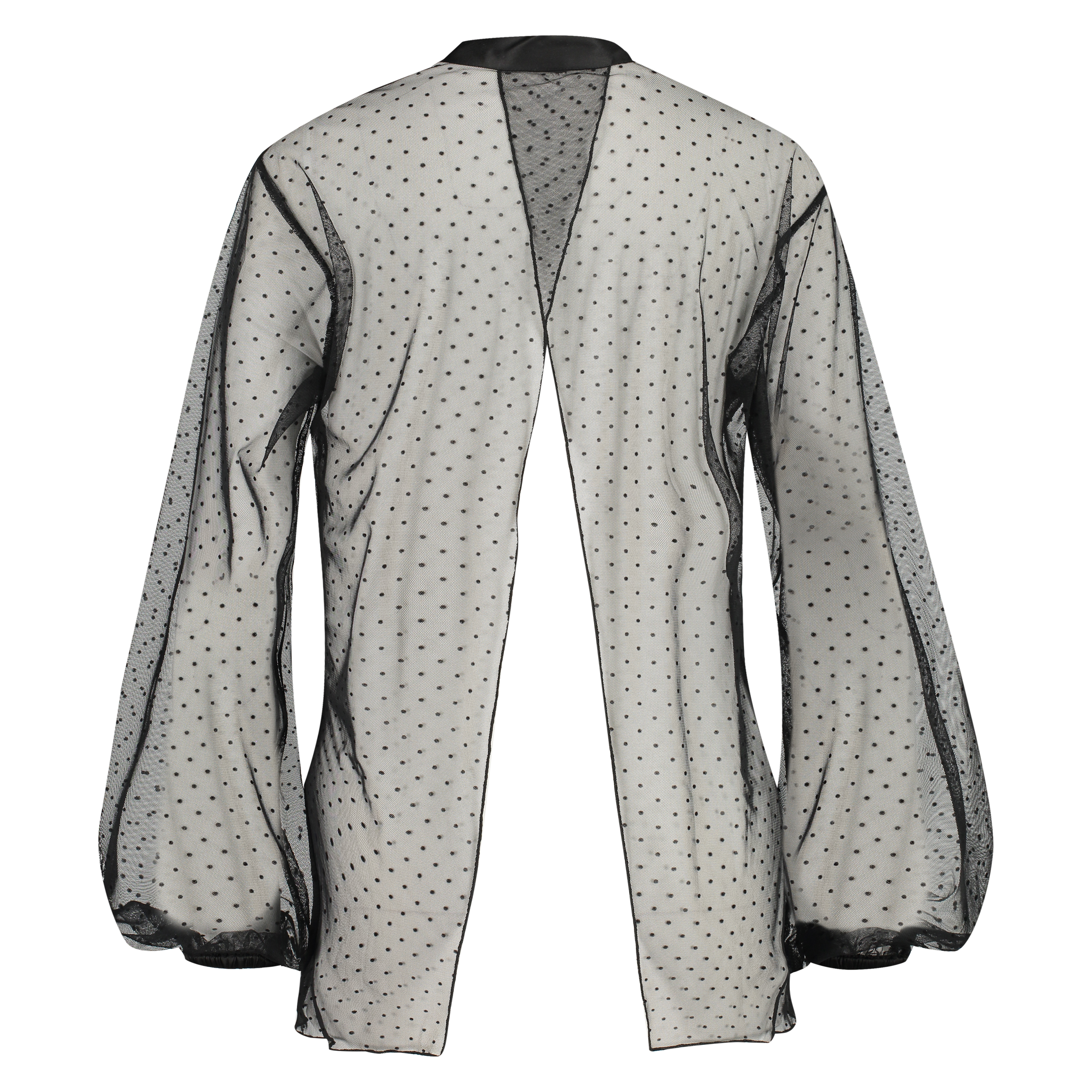 Dot Mesh Tunic, Black, main