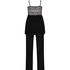 Vera Lace Pyjama Set, Black