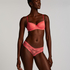 V-shaped Brazilian knickers mesh, Pink