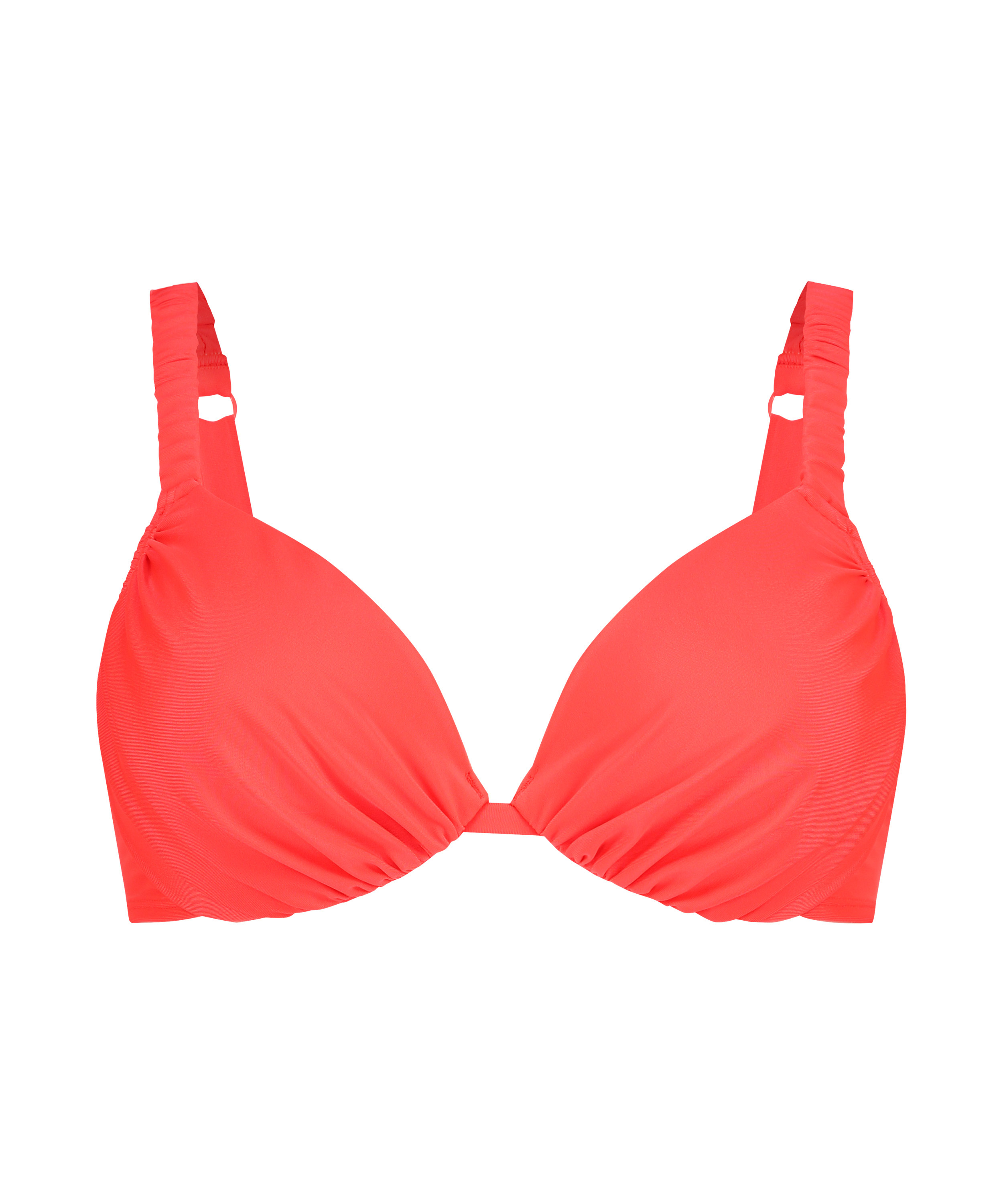 Cairo Padded Underwired Bikini Top, Red, main