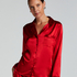Satin Long-Sleeved Jacket, Red