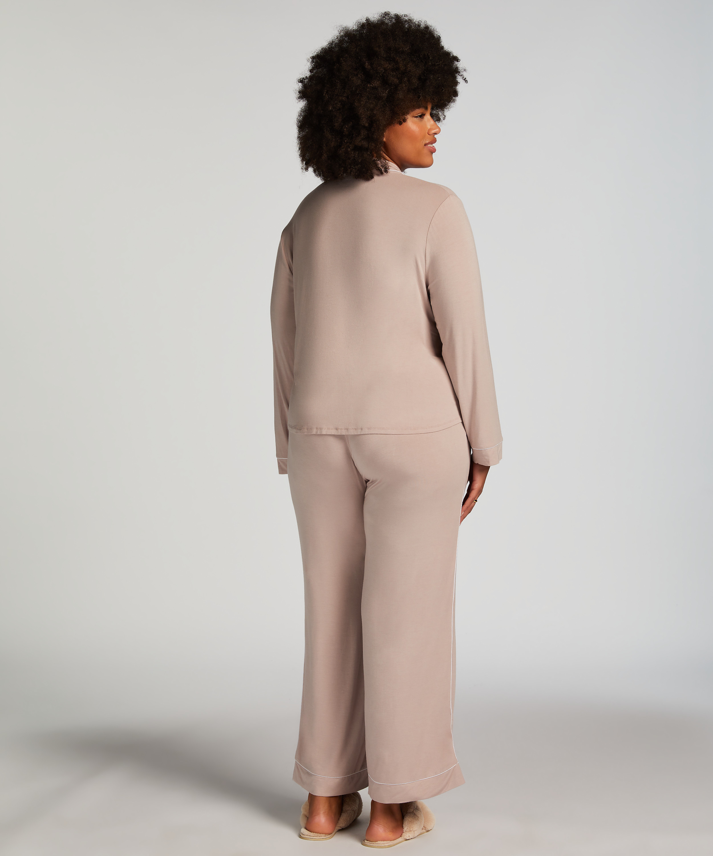 Essential Jersey Long-Sleeved Jacket, Beige, main