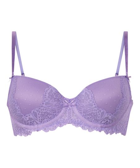 Posie Padded Underwired Bra, Purple