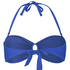 Luxe Bandeau Bikini Top, Blue