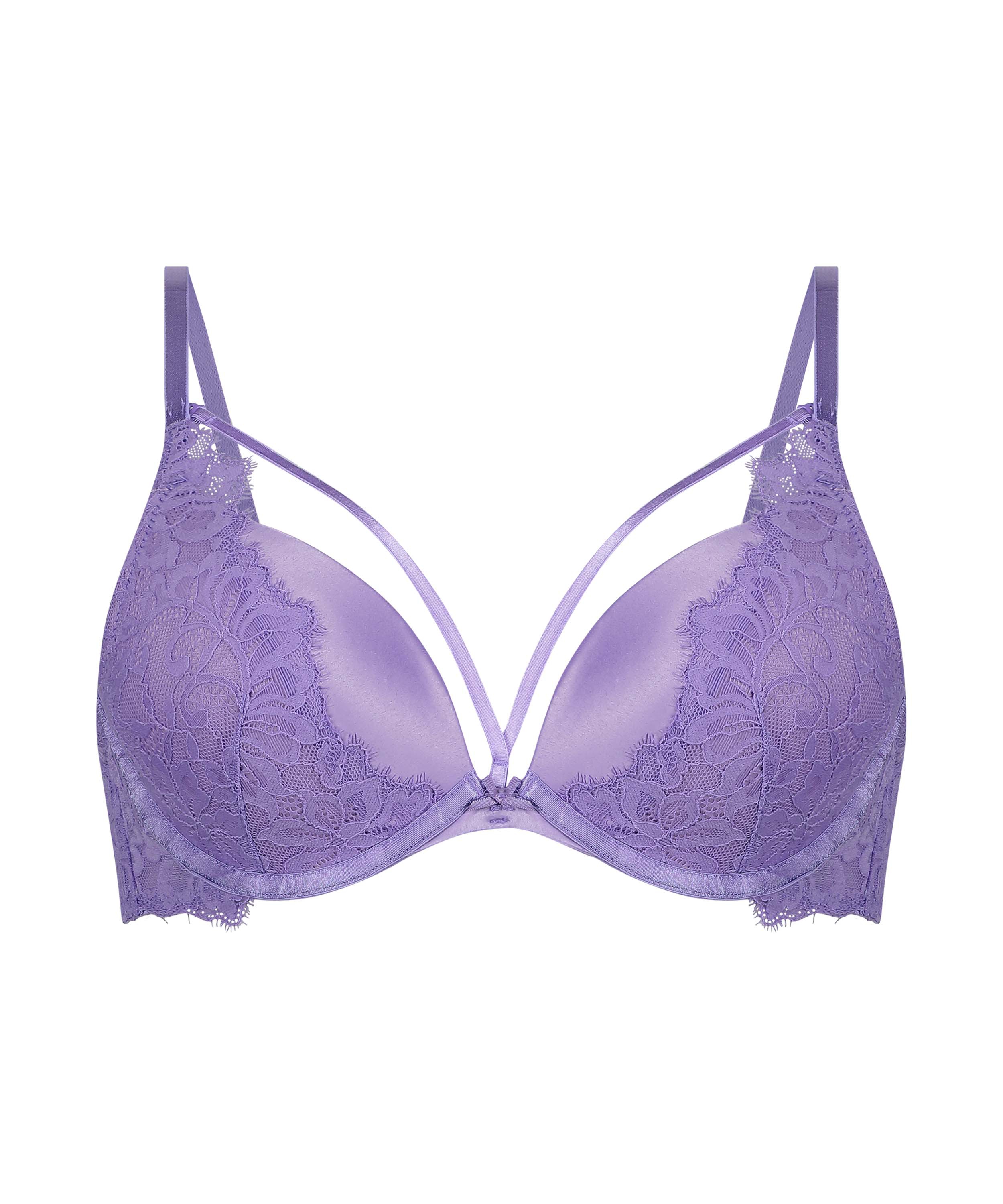 Isabella Padded Push-Up Underwired Bra, Purple, main