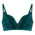 Julia Padded Underwired Longline Bra, Green
