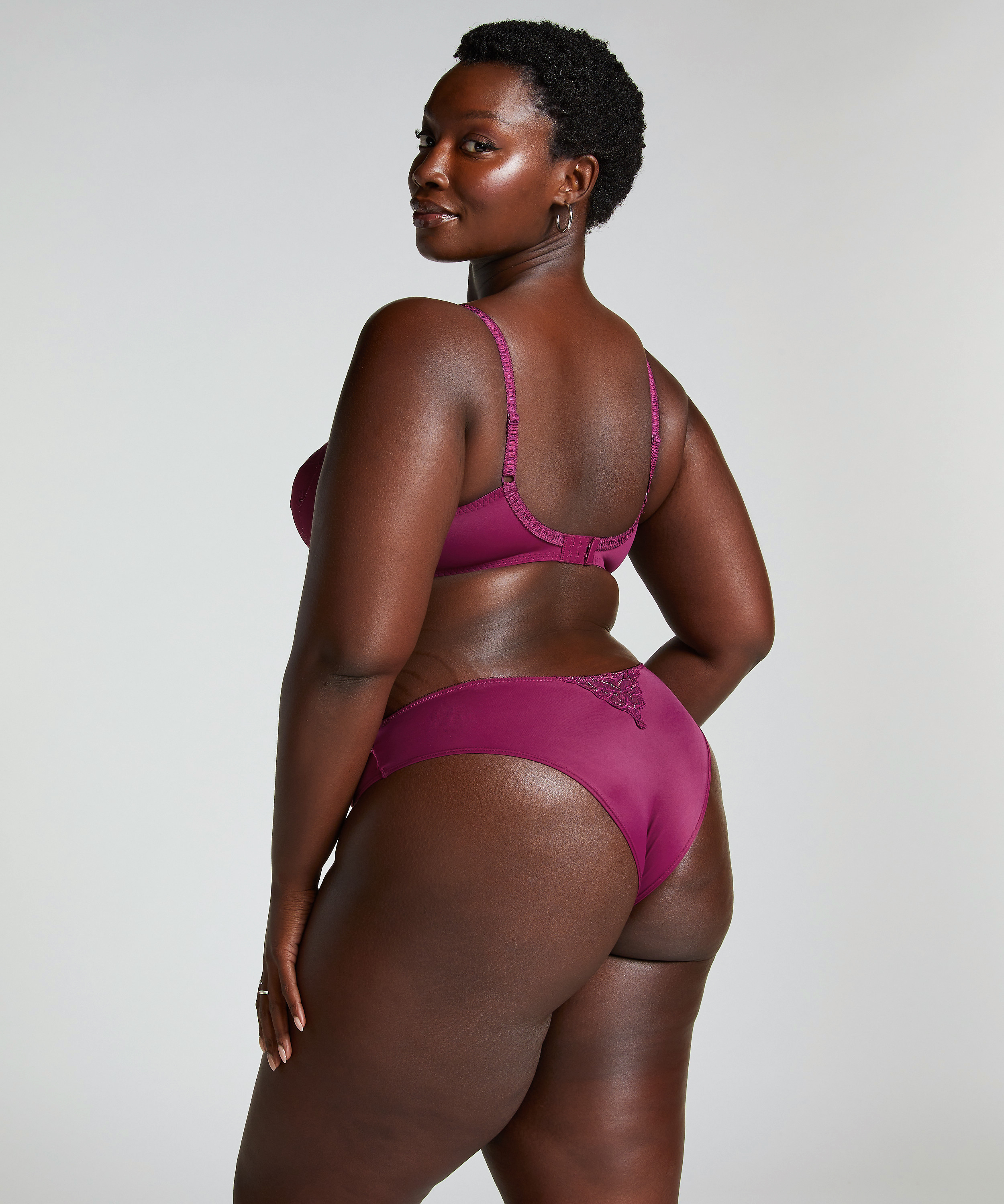 Diva Non-Padded Underwired Bra, Purple, main