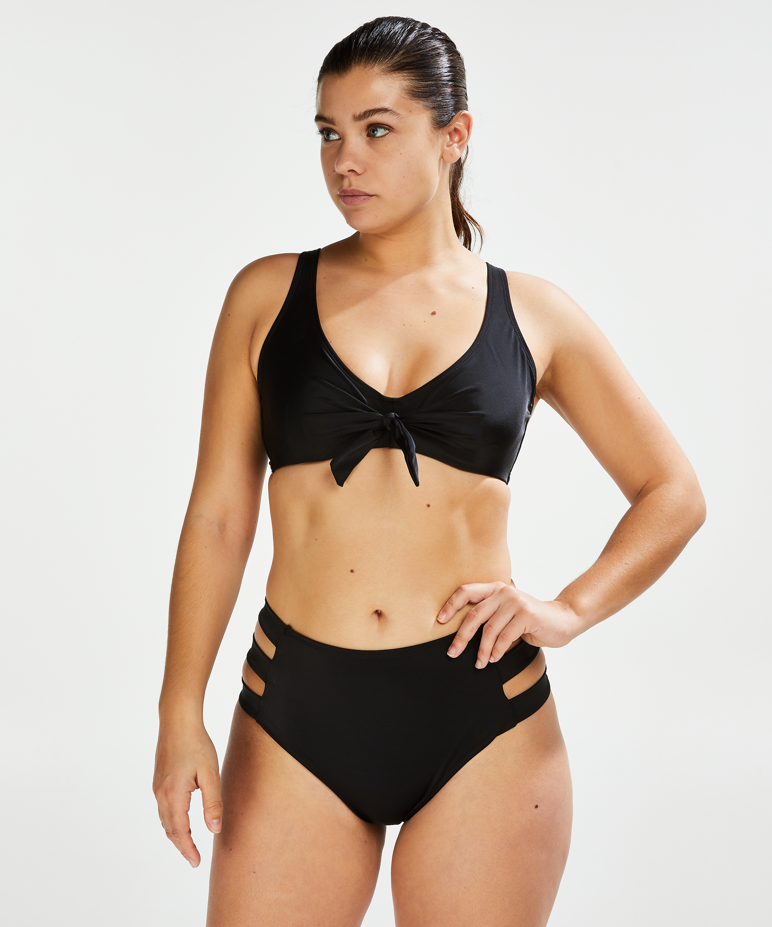 Unformed Clasp Bikini Top Sunset Dreams, Black, main