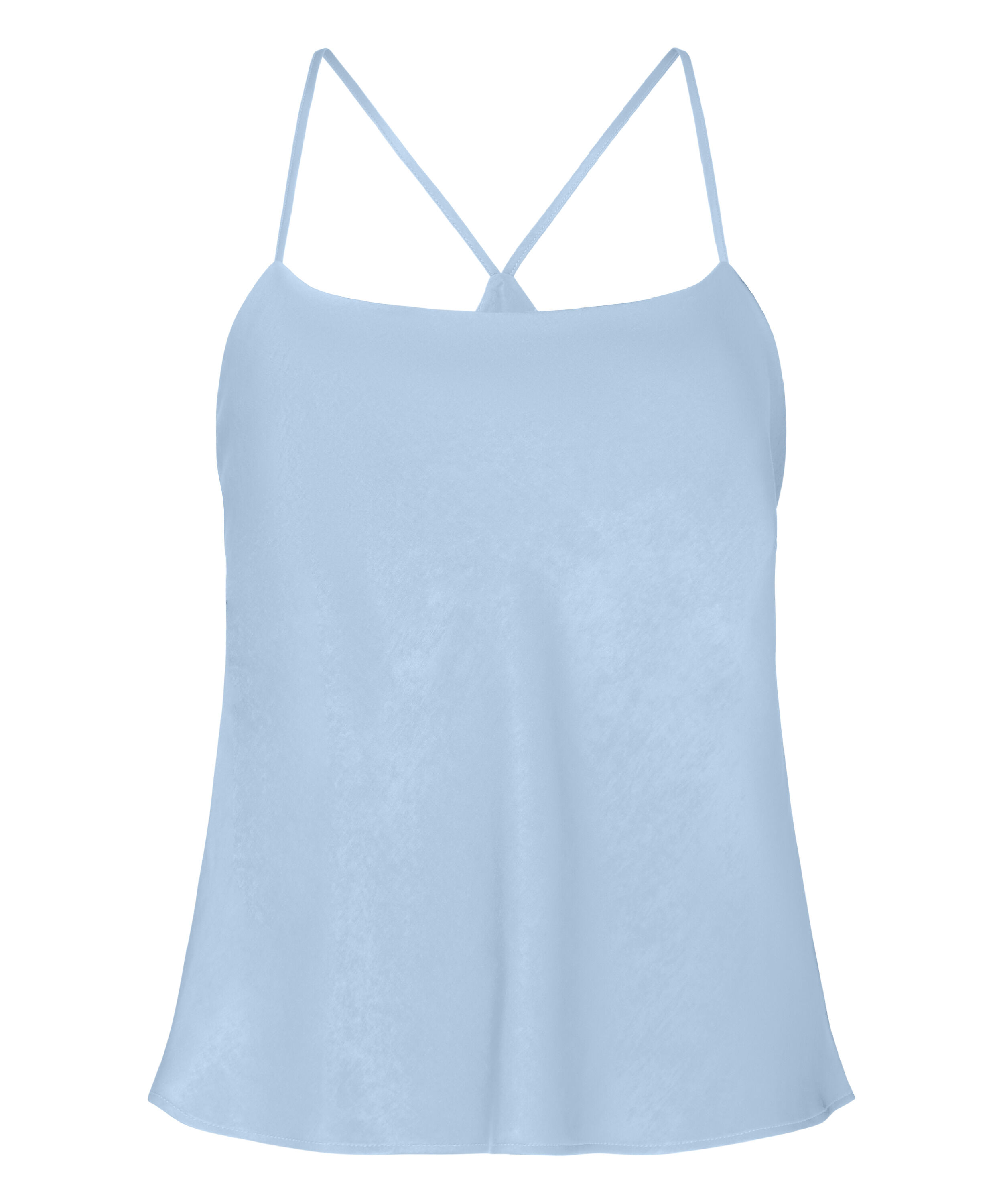 Ayla Satin Cami Top, Blue