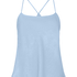 Ayla Satin Cami Top, Blue