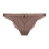 Bessie high-cut thong, Brown