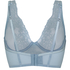 Non-Padded Underwired Longline Bra Rosie, Blue