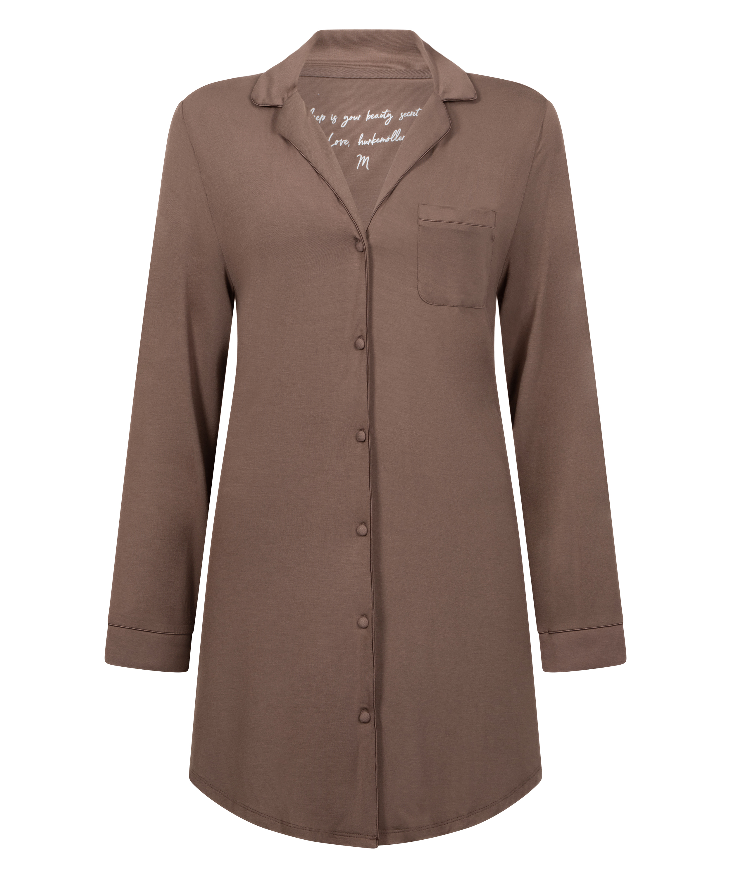 Essential Jersey Shirtdress, Brown, main