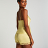 Satin Lace cami top, Yellow