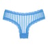 V-shaped Brazilian knickers mesh, Blue
