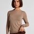 super soft Boatneck shirt with Cashmere, Beige