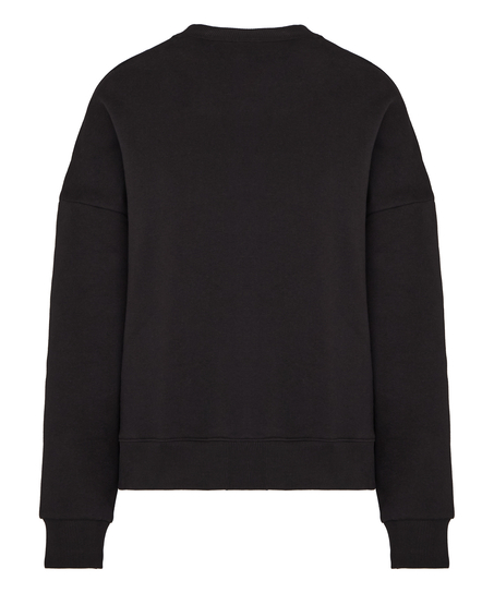 Top Crew Brushed Sweat, Black