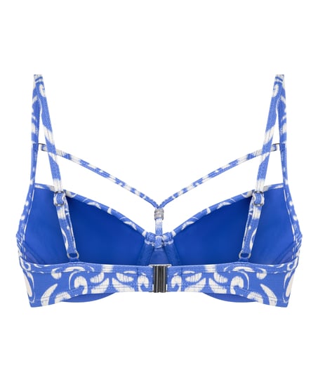 Cancun Padded Bikinitop, Blue