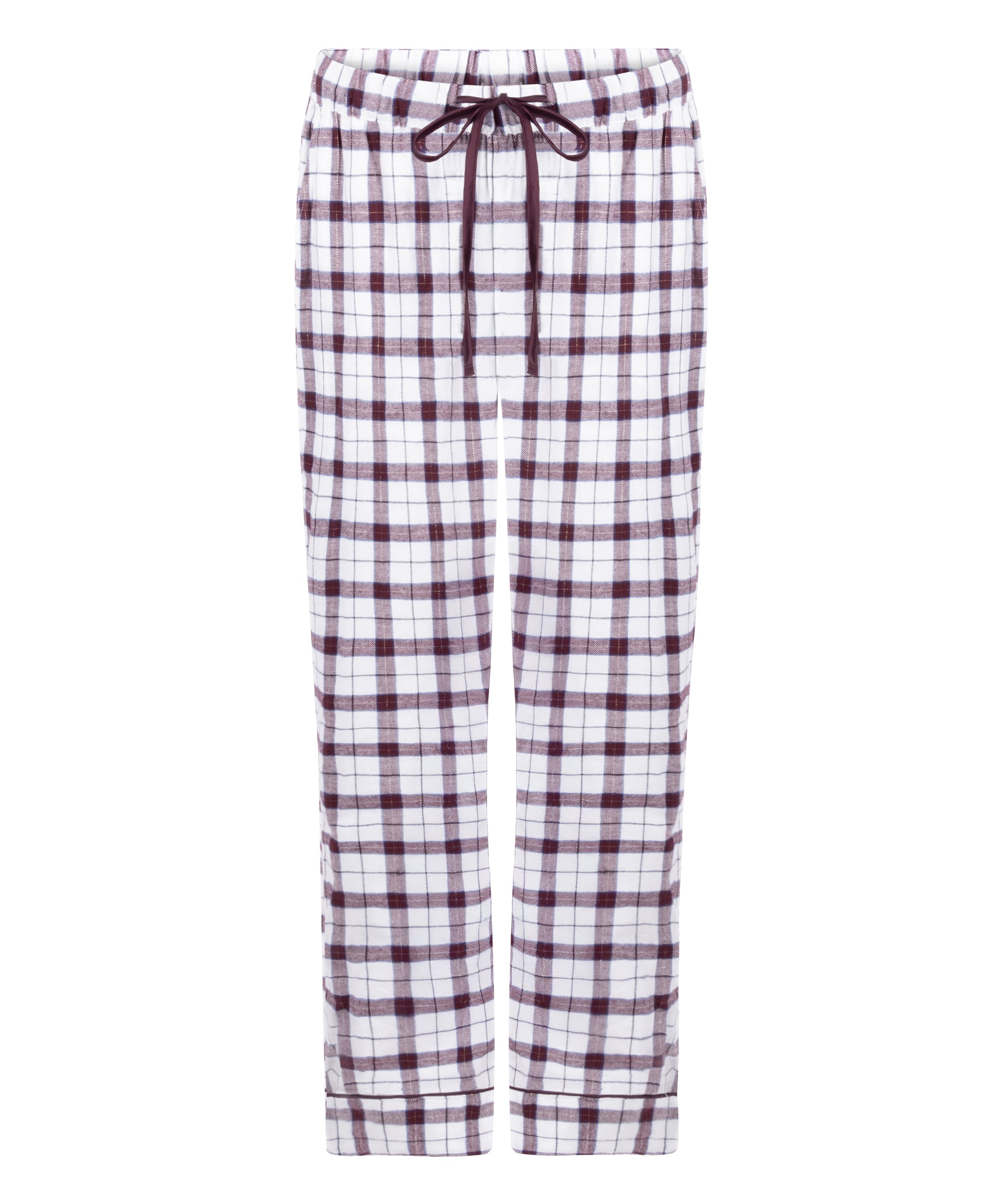 Petite Flannel Pyjama Pants, White, main