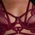 Lyra Non-Padded Longline Underwired Bra, Red