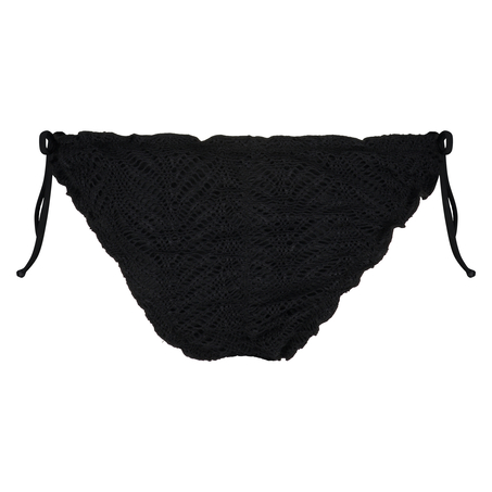 Crochet Bikini Bottoms, Black