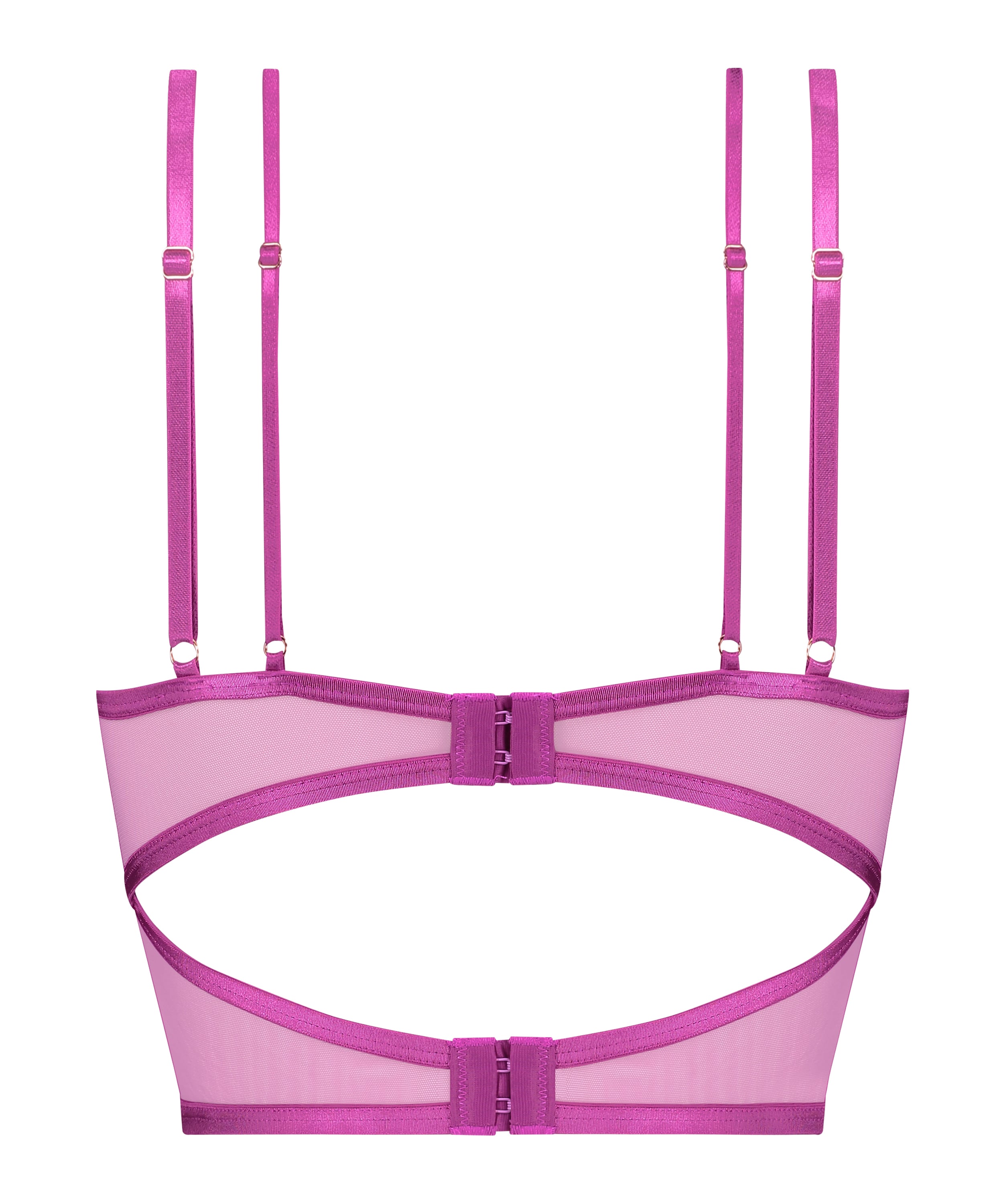 Constance Non-Padded Underwired Longline Bra, Purple, main
