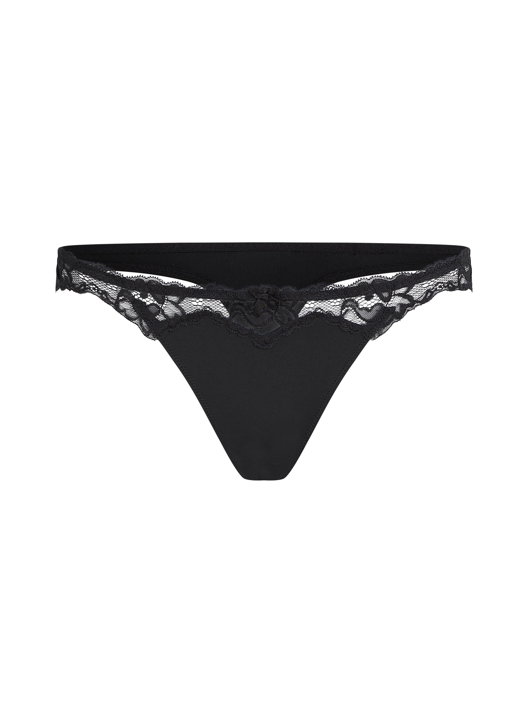 Secret Lace Thong, Black