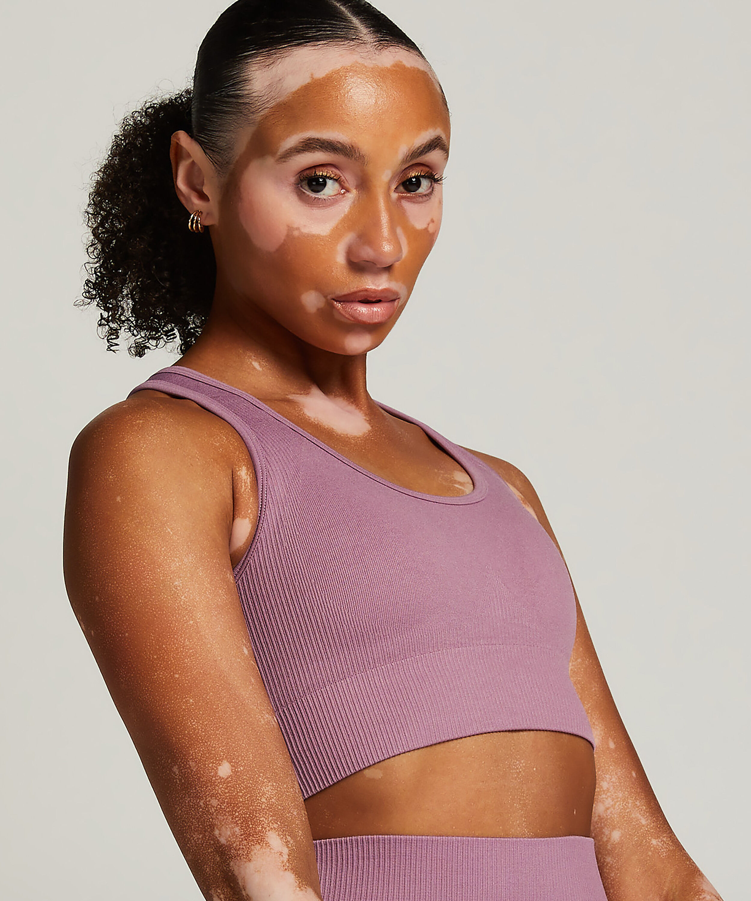 HKMX Seamless Sports Bra, Purple