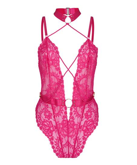 Private Brandy body open crotch, Pink