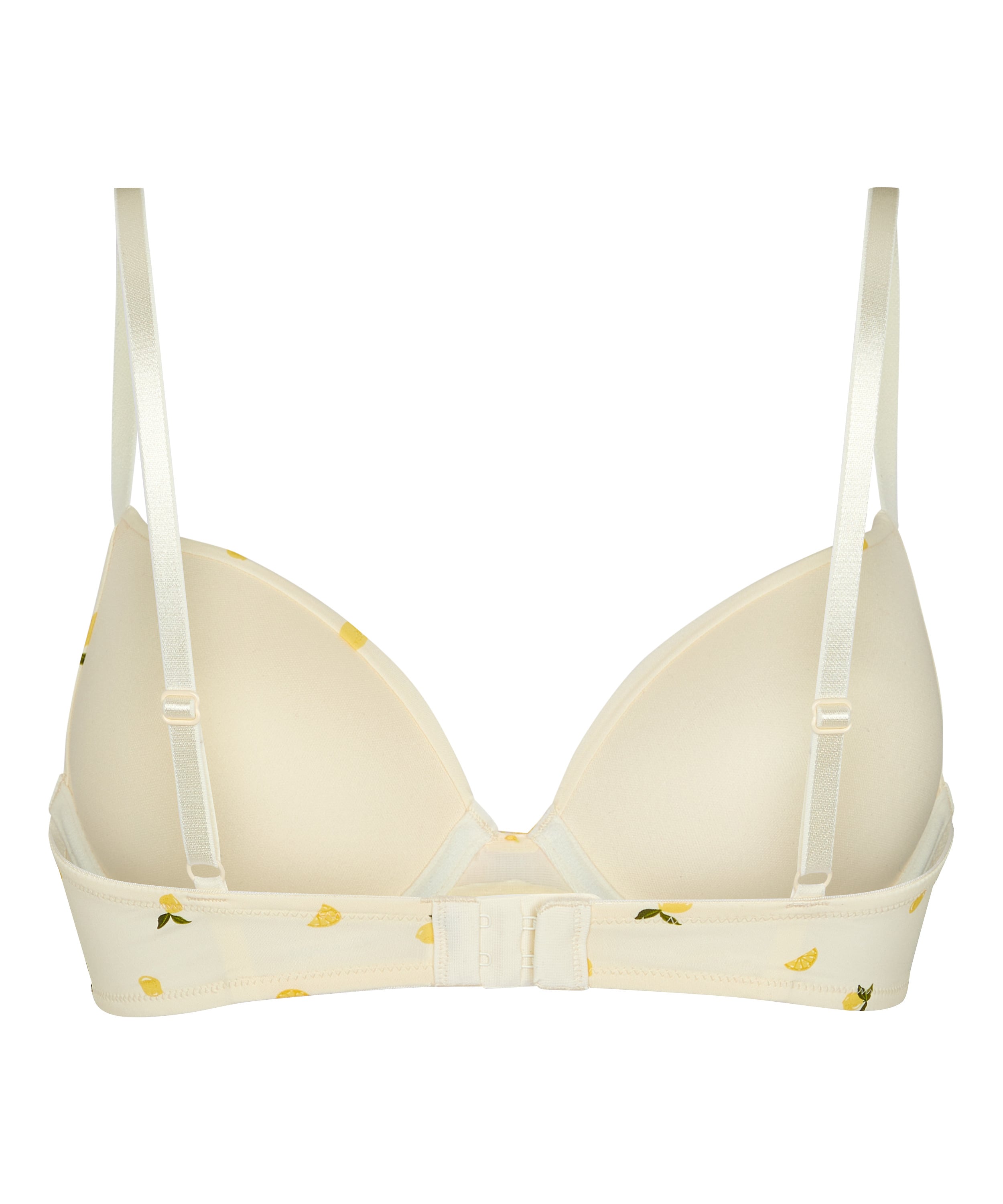 Plunge Padded Underwired Bra, White, main
