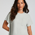 Rib Short-Sleeved Top, Green