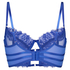 Nienke Non-Padded Underwired Longline Bra, Blue