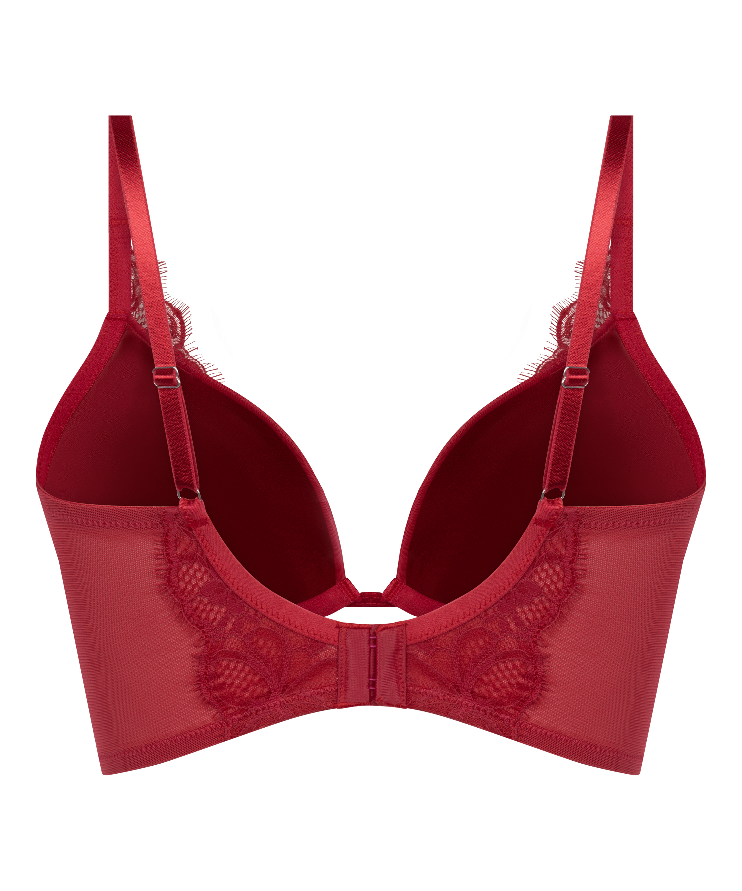 Marianna Push-Up Longline Bra, Red, main