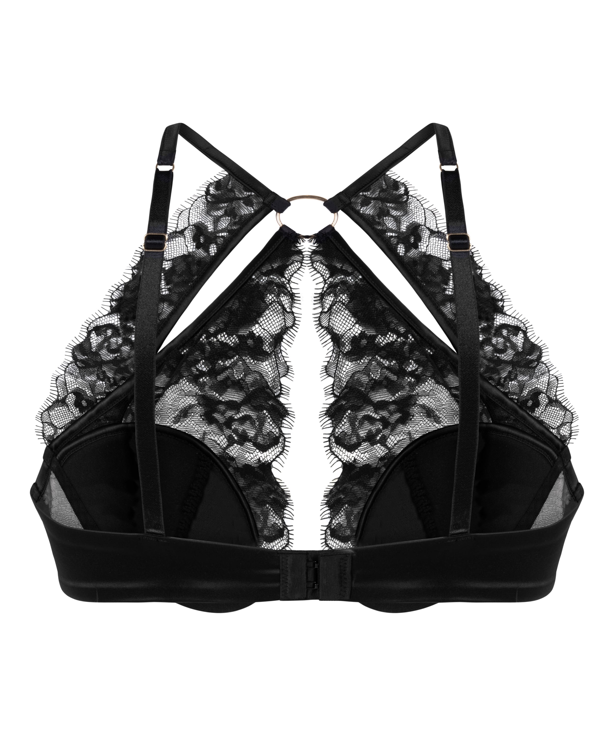 Nienke Padded Underwire Bra, Black, main