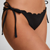 Scallop Floral Cheeky, Black