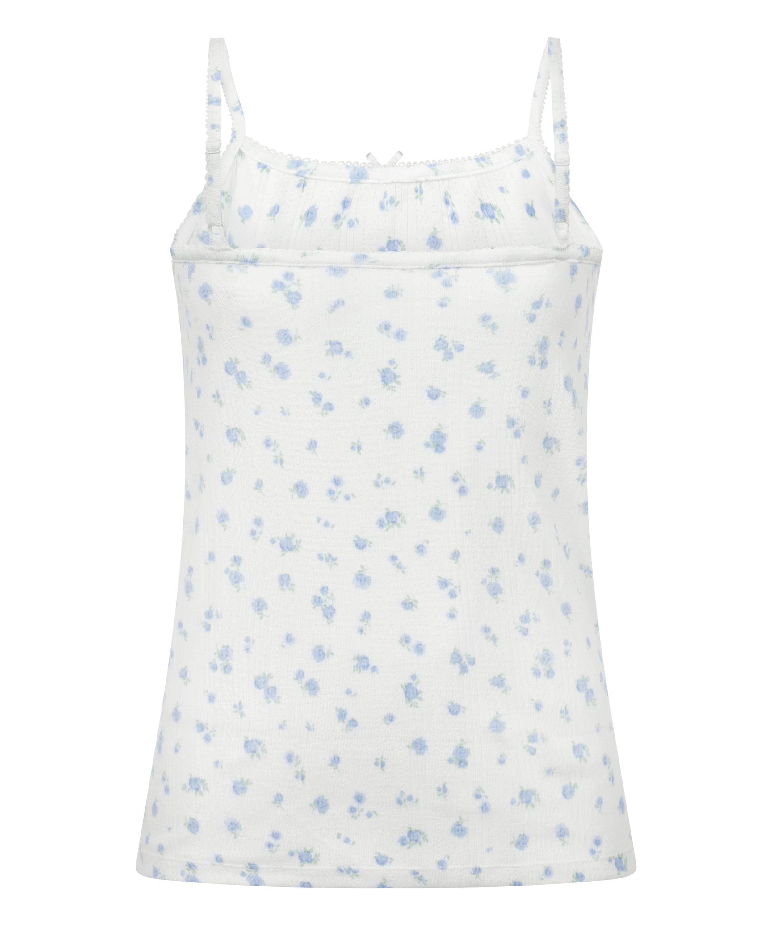 Cami Pointelle, White, main