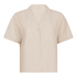 Pyjama Jacket Cotton Stripe, Beige